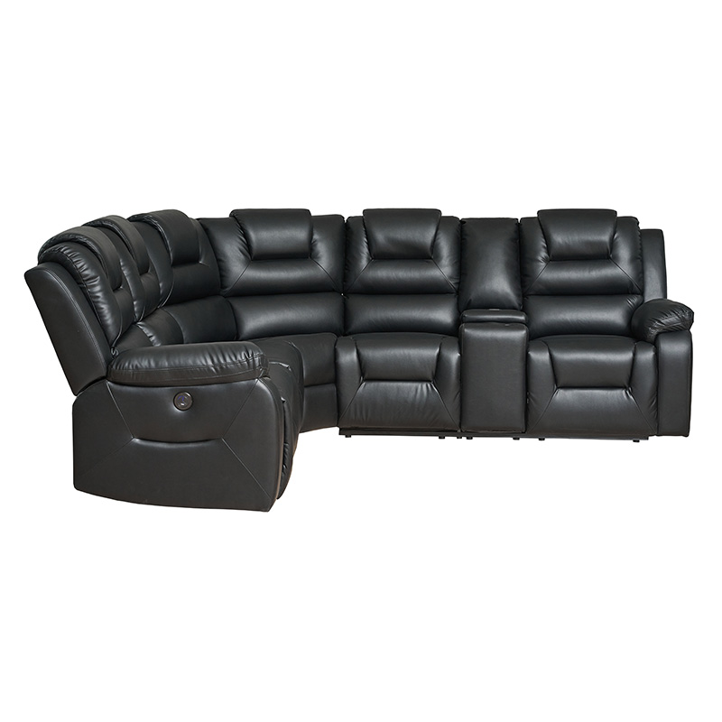 Corner Leather Electric Recliner Sofa