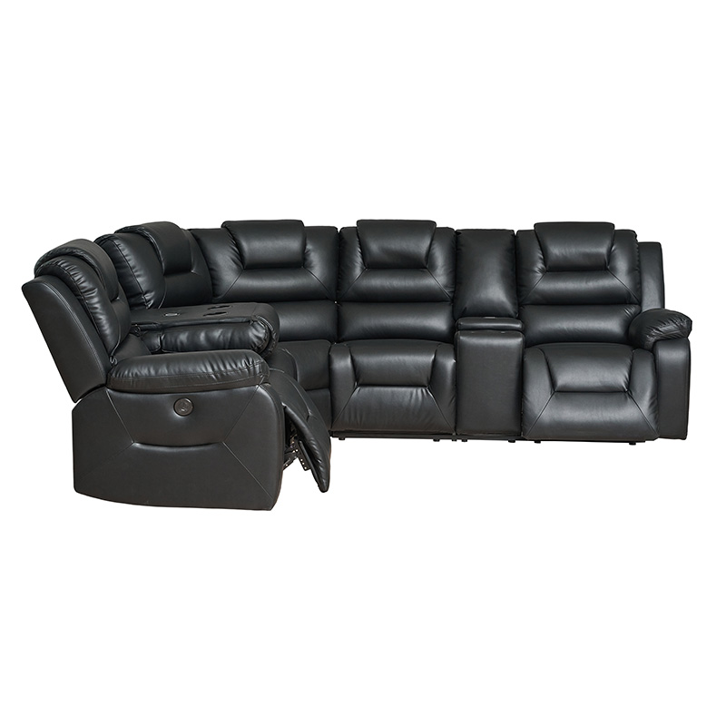 Corner Leather Electric Recliner Sofa