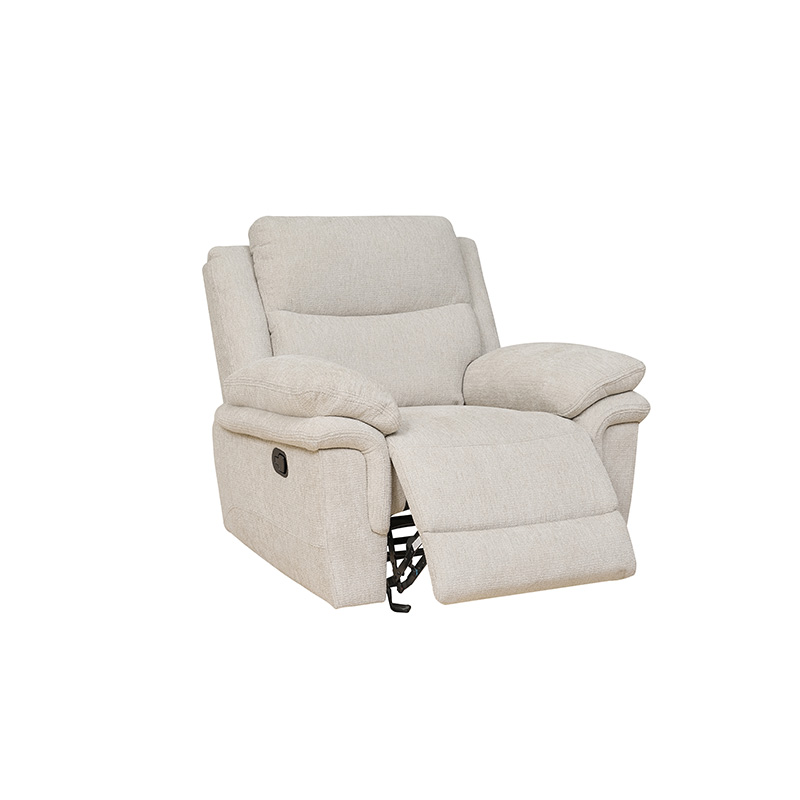 Off White Modern Electric Recliner Sofa