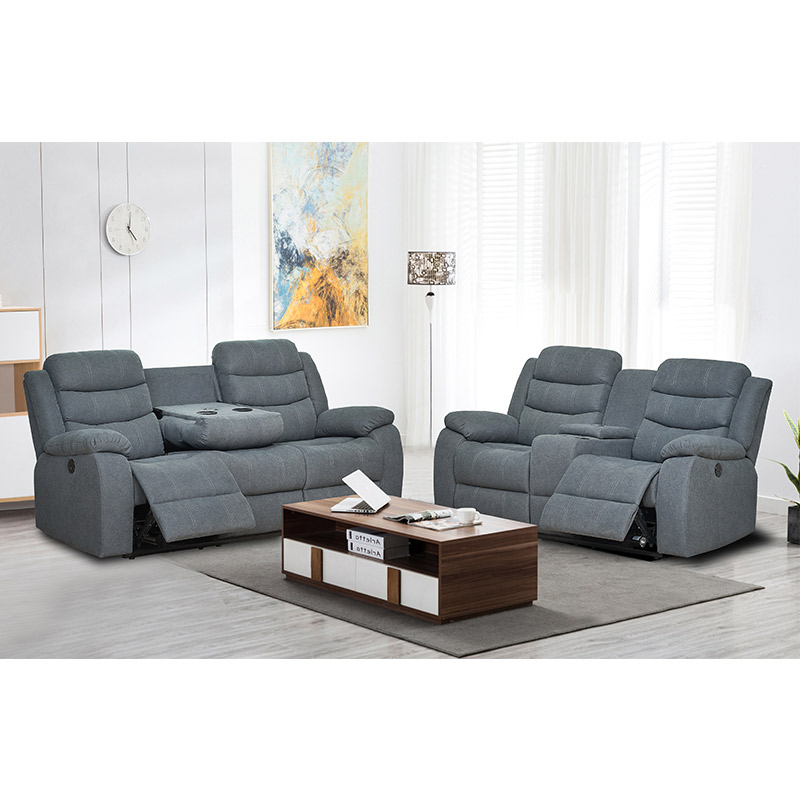 Fabric Reclining Sofa And Loveseat Set