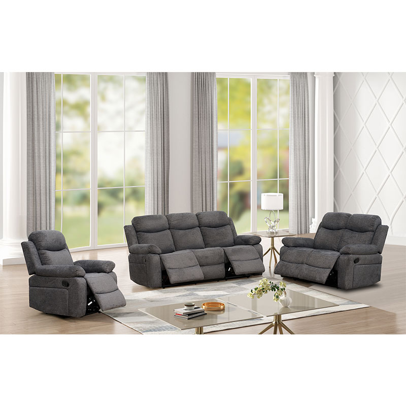 Velvet Fabric Electric Recliner Sofa And Chair