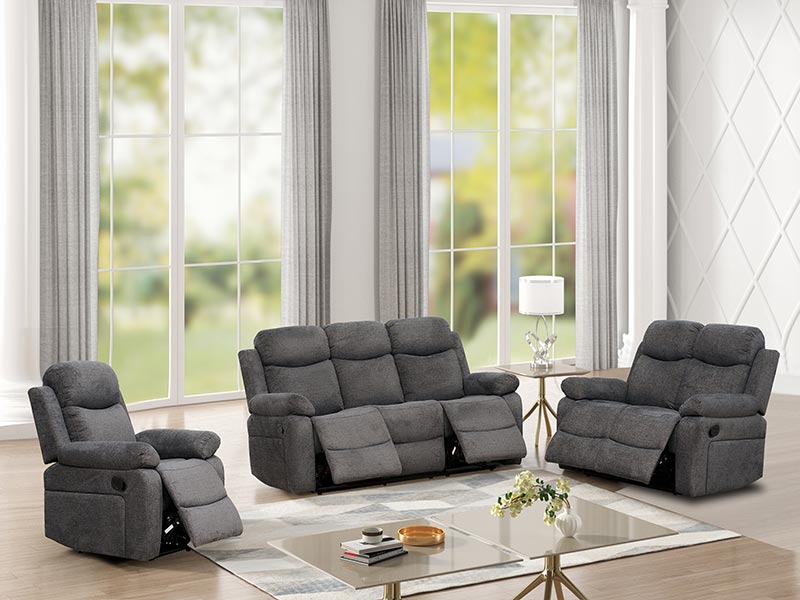 Velvet Fabric Electric Recliner Sofa And Chair